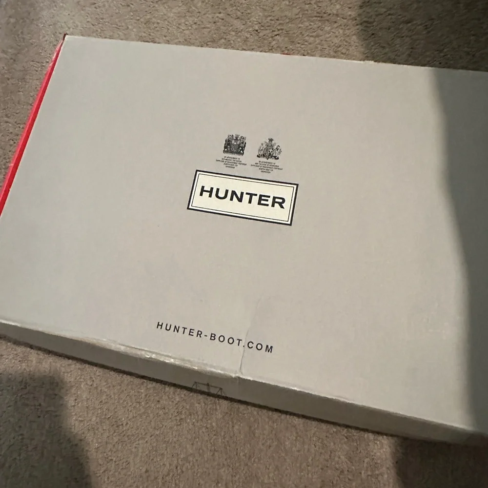 Original Hunter Tall Adjustable Navy Rain Boots Sz 9 - Picture 3 of 6